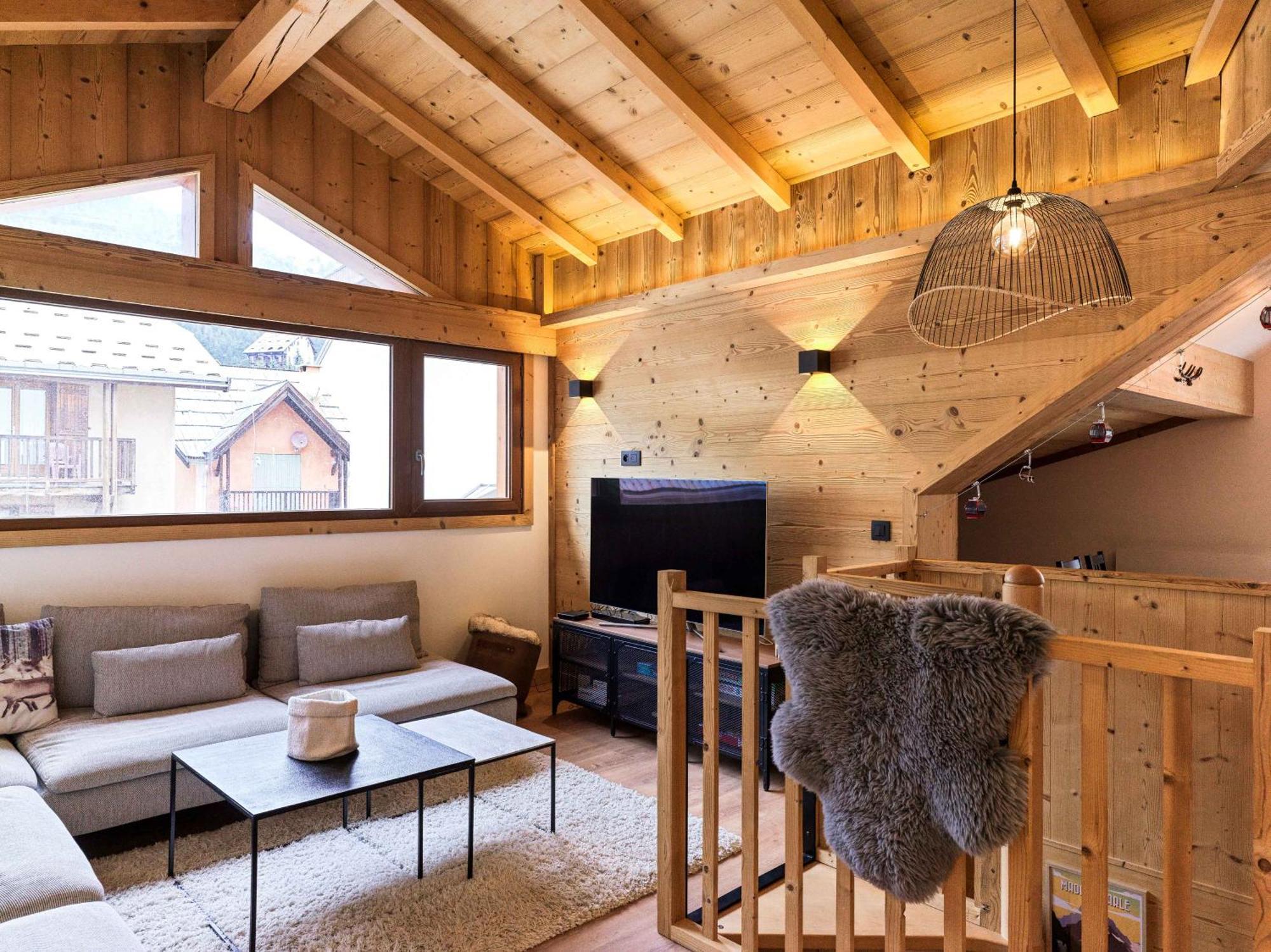 Le Chenaillet, Duplex Au Pied Des Pistes Et Spa Montgenevre Luaran gambar